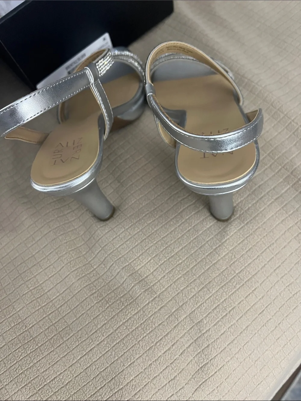 Naturalizer Silver Rhinestone Slingback Heel. Worn once.